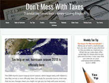 Tablet Screenshot of dontmesswithtaxes.com